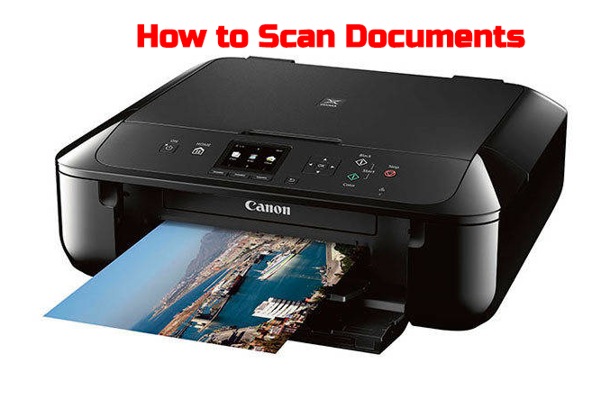 how to scan a document to computer on canon mx492 printer